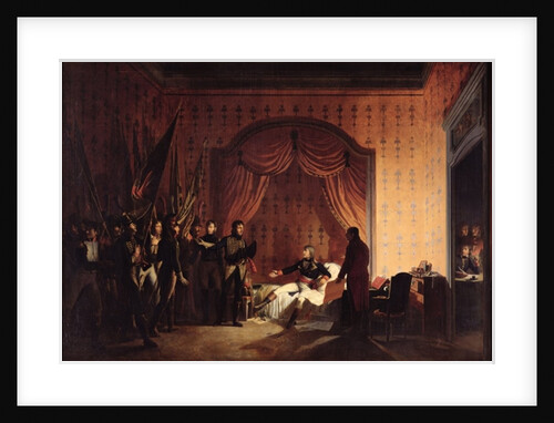 General Bonaparte Receiving Captured Austro-Sardinian Flags at Millesimo after the Battle of Montenotte on the 13th April 1796 by Adolphe Roehn