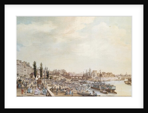 View of the Port Saint-Paul, Paris, 1782 by Louis-Nicolas de Lespinasse