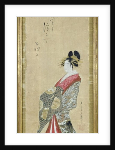 Portrait of a young courtesan by Japanese School