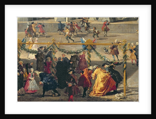Preparation For the Firework Display Held at Piazza Navona, Rome, to Celebrate the Birth of the Dauphin, 1729 by Giovanni Paolo Pannini or Panini