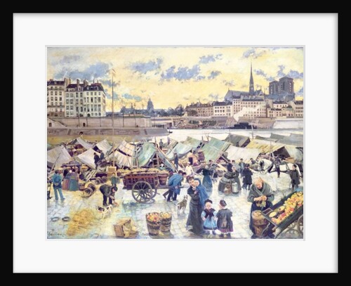The Apple Market by Emile Antoine Guillier
