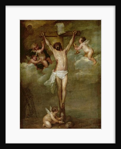 Christ attended by angels holding chalices by Peter Paul Rubens