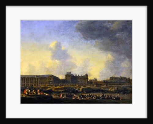 View of the river Seine, the Louvre and the Palais Bourbon, c.1655 by Reinier Zeeman