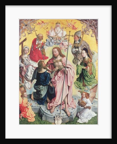 Central panel from the St. Thomas Altarpiece, 1501, Christ and Saint Thomas surrounded by St.Helena, Mary Magdalena, St.Jerome and St.Ambrose by Master of St. Bartholemew