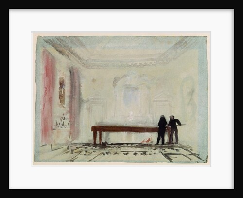 Billiard players at Petworth House, 1830 by Joseph Mallord William Turner