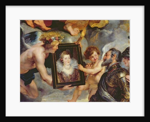 The Medici Cycle: Henri IV Receiving the Portrait of Marie de Medici 1621-25 by Peter Paul Rubens