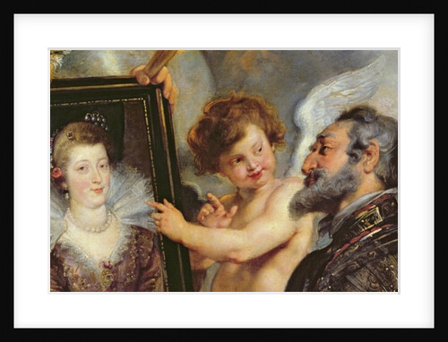 The Medici Cycle: Henri IV Receiving the Portrait of Marie de Medici 1621-25 by Peter Paul Rubens