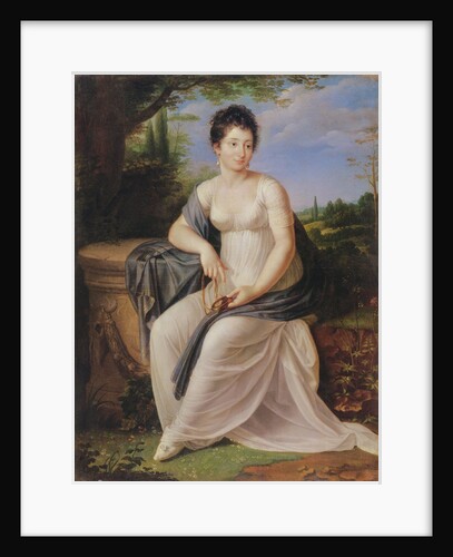 Madame de Saint-Amand in a costume of the Directoire period, 1795-99 by Laurent Blanchard