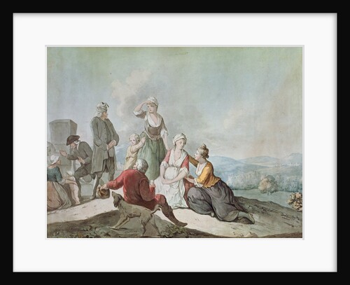 Voltaire Conversing with the Peasants in Ferney by Jean (after) Huber