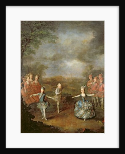 Marie Antoinette and her sisters in 'Il Trionfo dell' Amore by Johann Georg Weikert