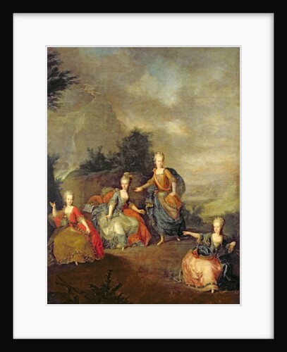 Performance of the opera by Gluck, 'Il Parnaso Confuso' at Schoenbrunn Palace on 24th January 1765 by Johann Georg Weikert