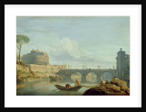 The Bridge and Castle Sant'Angelo, 1745 by Claude Joseph Vernet