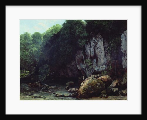 The Stream from the Black Cavern by Gustave Courbet