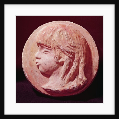 Medallion Portrait of Claude Renoir by Pierre Auguste Renoir