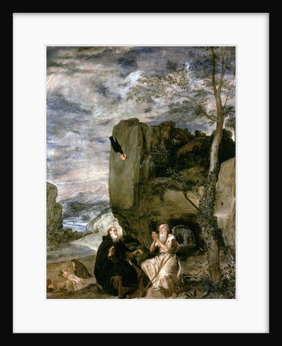 St. Anthony the Abbot and St. Paul the First Hermit, c.1642 by Diego Rodriguez de Silva y Velazquez