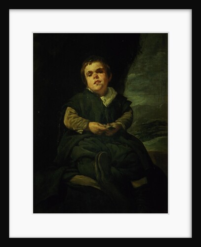 The Court Dwarf, Don Franciso Lezcano called 'El Nino de Vallecas', 1637 by Diego Rodriguez de Silva y Velazquez