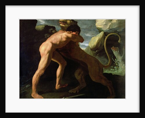Hercules Fighting with the Nemean Lion by Francisco de Zurbaran