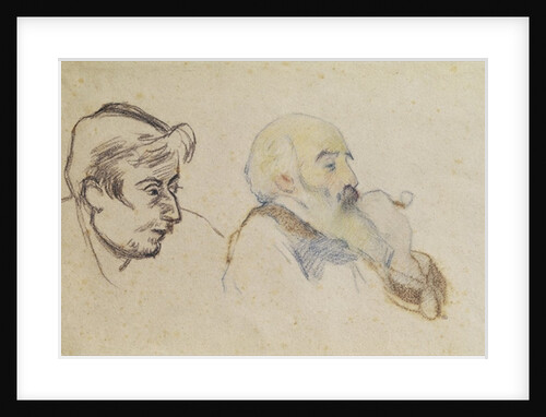 Portrait of Pissarro by Gauguin and Portrait of Gauguin by Pissarro by P. & Pissarro C. Gauguin