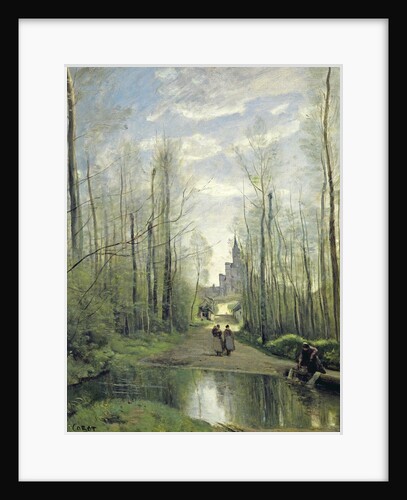 The Church at Marissel, 1866 by Jean Baptiste Camille Corot