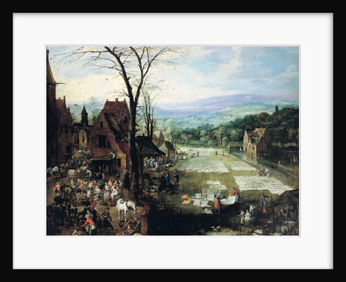 Market and Bleaching Ground, 1620-22 by Joos or Josse de The Younger Momper