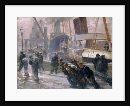 Liverpool Dockers at Dawn, 1903 by Victor Francois Tardieu