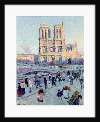 Le Quai St. Michel and Notre Dame, 1901 by Maximilien Luce