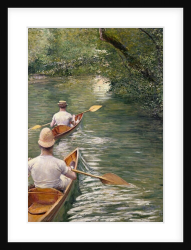 The Canoes, 1878 by Gustave Caillebotte