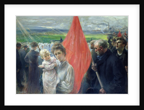 A Strike at Saint-Ouen, 1908 by Paul Louis Delance