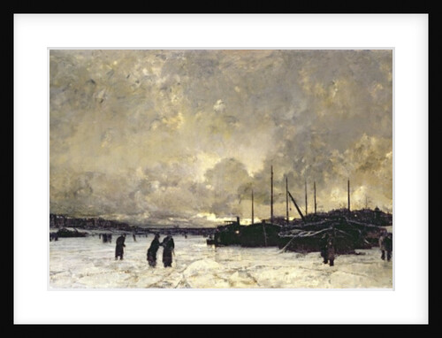 The Seine in December by Luigi Loir
