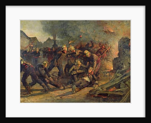 Death of Lt. Col. Froidevaux of the Paris Fire Brigade, 1887 by Emile Renard