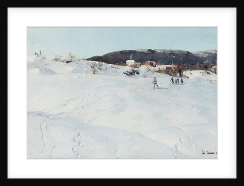 A Winter's Day in Norway, 1886 by Fritz Thaulow