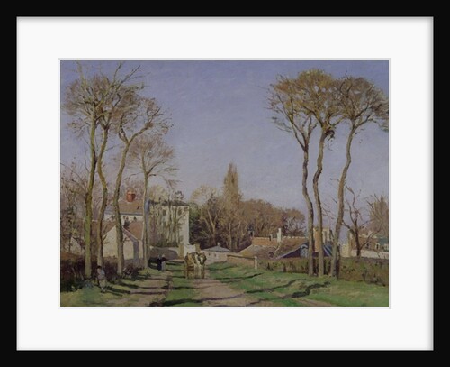 Entrance of the village of Voisins le Bretonneux, 1872 by Camille Pissarro