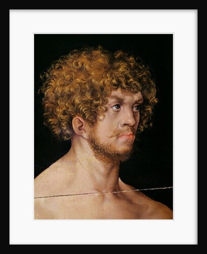 Adam and Eve, detail of Adam's head by Lucas the Elder Cranach