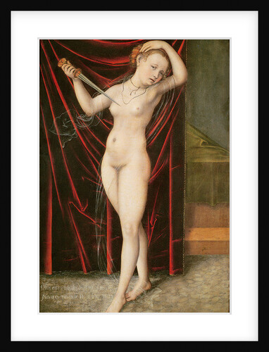 The Death of Lucretia, c.1524 by Lucas the Elder Cranach