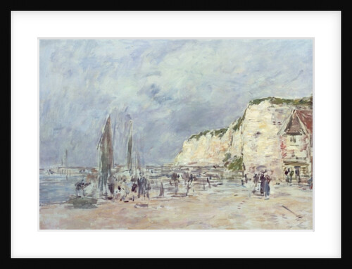 The Cliffs at Dieppe and the 'Petit Paris' by Eugene Louis Boudin