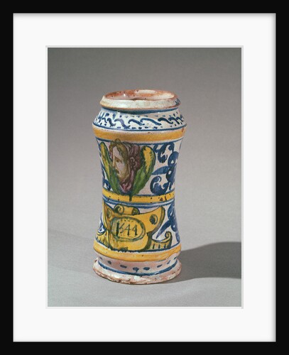 Albarelle, manufactured in Rouen, 1544 by Masseot Abaquesne