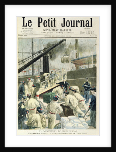 Front page of the illustrated supplement of 'Le Petit Journal', 29th Ocotober 1894 by Fortune Louis Meaulle