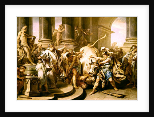 Theseus conquering the bull at Marathon, 1732-34 by Carle van Loo