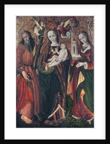 Virgin and Child with Saints Andrew and Barbara, c.1510 by Polish School