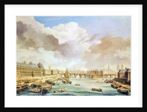 The Louvre, the Pont Neuf and the College des Quatre Nations, 1755 by Nicolas Raguenet