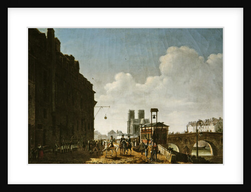 The Emperor Napoleon visiting the market for eau-de-vie on the Quai Bercy on 8th February 1811, 1811 by Etienne Bouhot