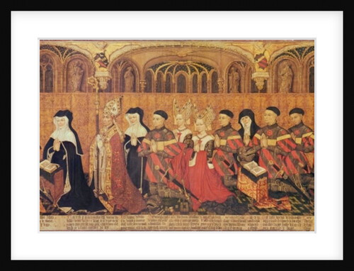 Jean I Jouvenel des Ursins with his wife, Michelle de Vitry and their family, 1445-49 by French School