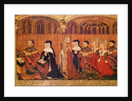 Jean I Jouvenel des Ursins with his wife, Michelle de Vitry and their family, 1445-49 by French School