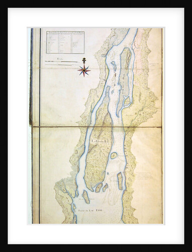 Grosse Isle and part of Lake Erie, 1796 by French School