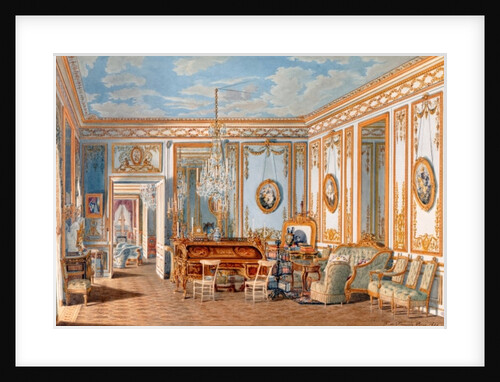 The Study of the Empress Eugenie at Saint-Cloud, 1860 by Fortune de Fournier