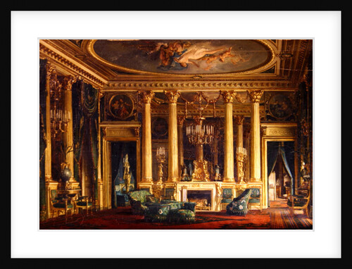 A Salon in the Hotel of Monsieur Basile Parent, Place Vendome, Paris, 1866 by Charles Giraud