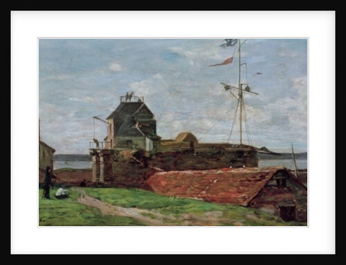The Francois Ier Tower at le Havre, 1852 by Eugene Louis Boudin