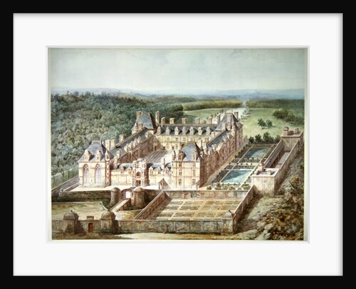 View of the Chateau of Ecouen by Alphonse Lejeune