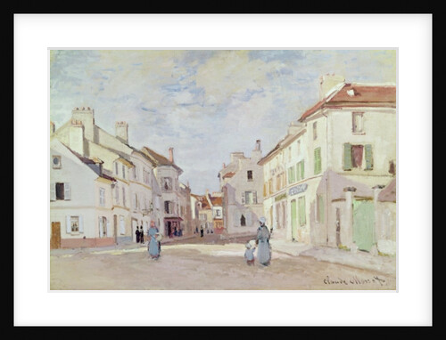 Rue de la Chaussee at Argenteuil by Claude Monet