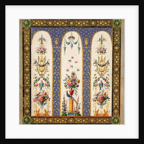 Decorative design for a garden arbour or loggia by French School